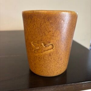 Stoneware Mug | Monmouth Pottery | Embossed "winged ear" DeKalb Seed Corn Logo
